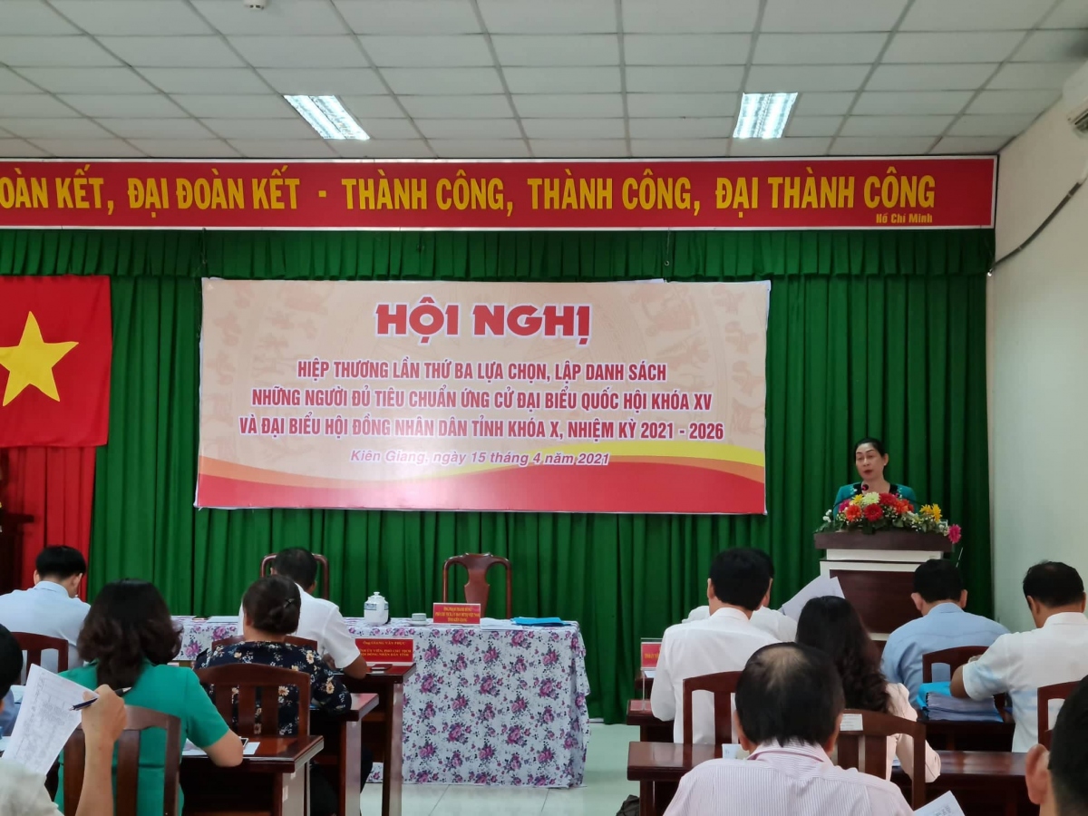 Kiên Giang: Hiệp thương lần 3, 11 người ứng cử đại biểu Quốc hội và 103 ứng cử HĐND tỉnh