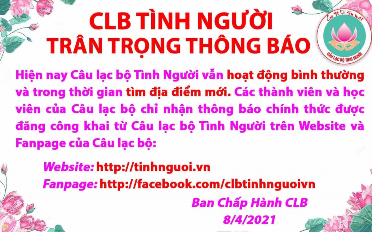 Câu lạc bộ Tình Người có dừng hoạt động như thông báo?