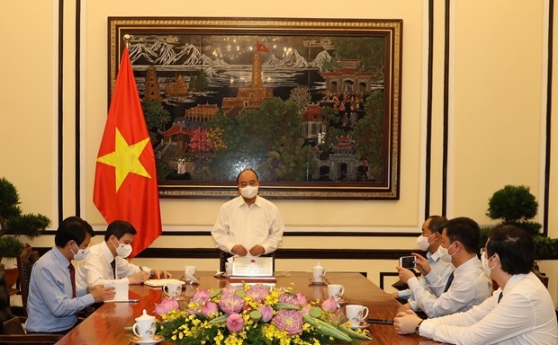 Chủ tịch nước Nguyễn Xuân Phúc làm việc với Ban biên tập Tạp chí Cộng sản