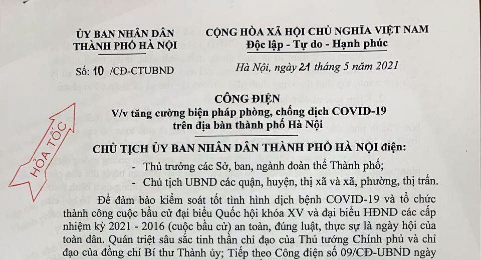 Chủ tịch TP Hà Nội yêu cầu đảm bảo tuyệt đối an toàn cho cử tri đi bầu cử