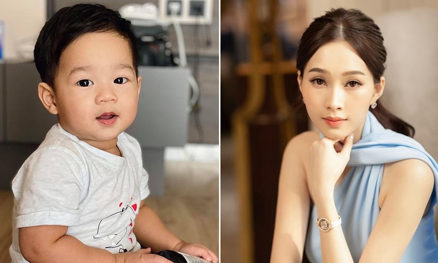 Hoa hậu Đặng Thu Thảo khoe con trai đáng yêu, "gây bão" mạng xã hội