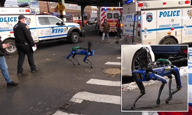 Chó robot tuần tra của cảnh sát bị dư luận phản ứng dữ dội