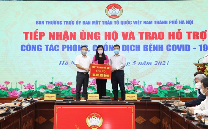 Hà Nội tiếp nhận ủng hộ hơn 12,5 tỷ đồng phòng, chống dịch Covid-19