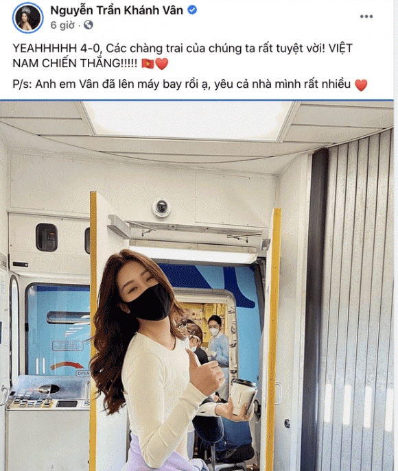 Chuyện showbiz: Khánh Vân chính thức lên máy bay về nước sau 1 tháng ở Mỹ