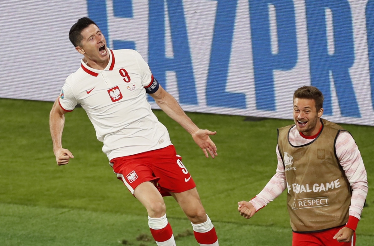 Lewandowski ghi bàn, Ba Lan khiến Tây Ban Nha có thể bị loại ngay vòng bảng EURO 2021