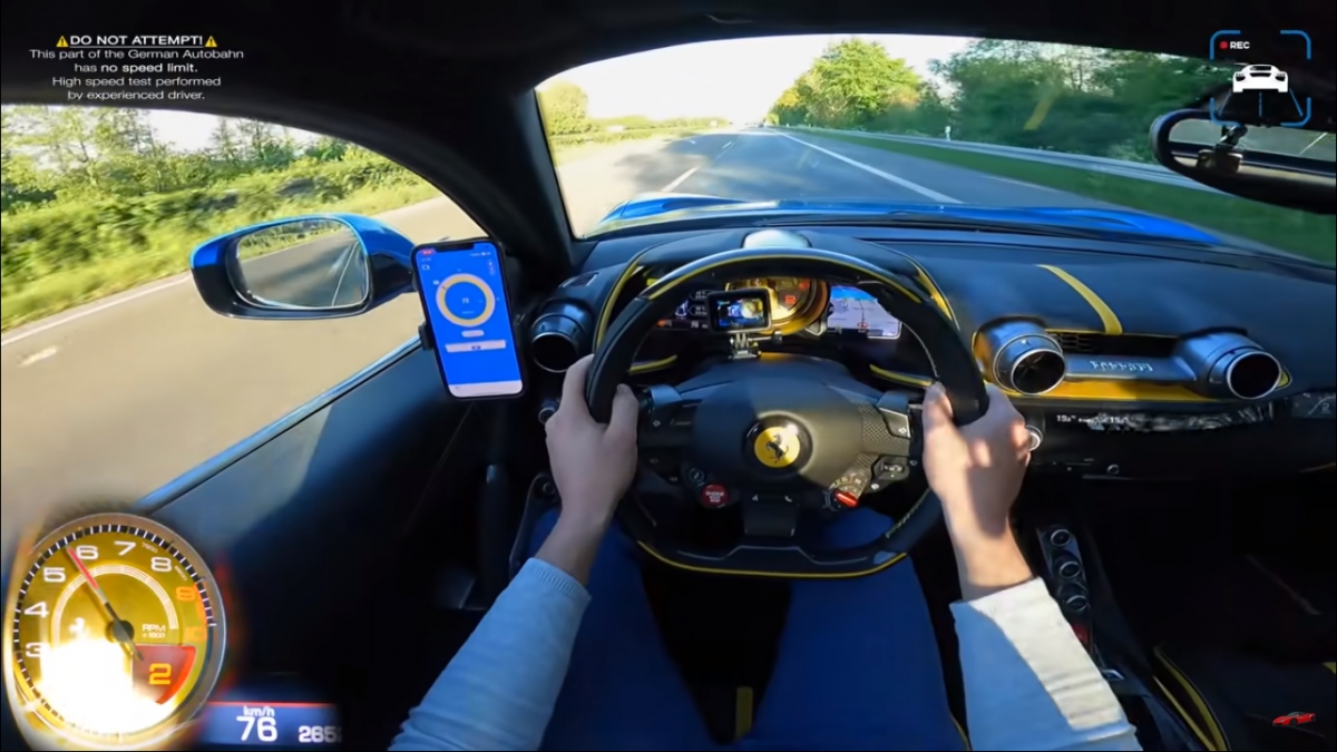 Video trải nghiệm sức mạnh của Ferrari 812 Superfast
