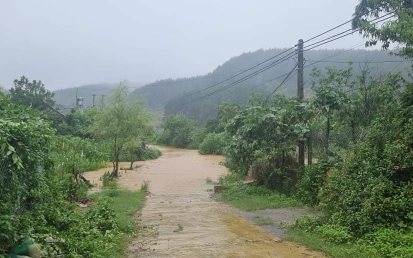 Nhiều nơi ở Sơn La có  mưa rất to