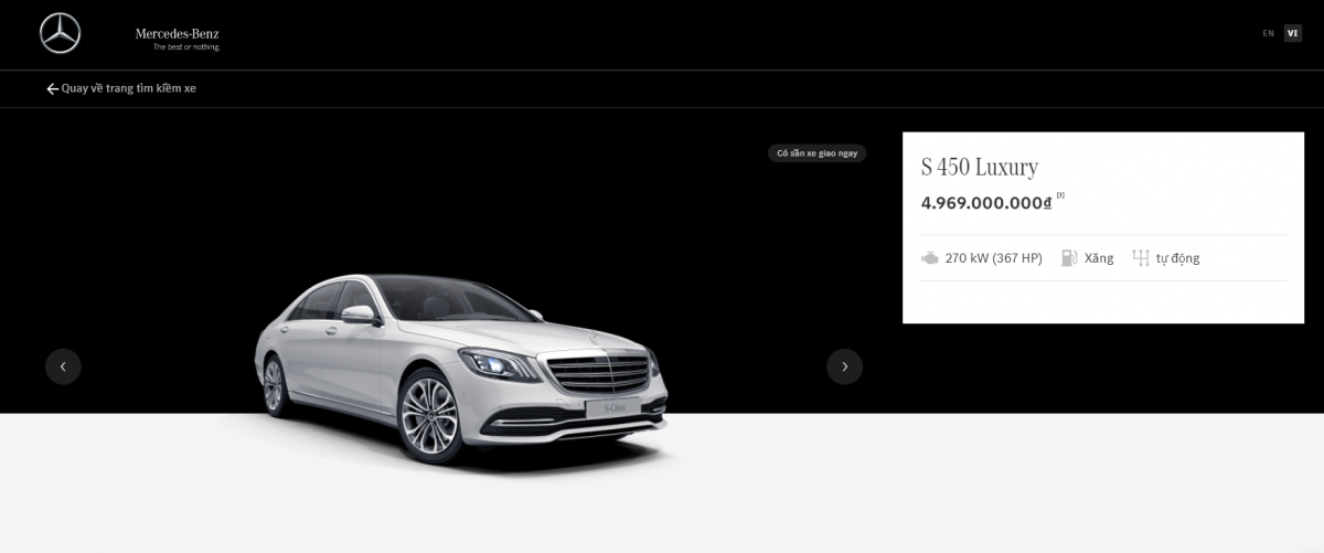 Showroom trực tuyến của Mercedes-Benz được nhiều khách hàng đón nhận