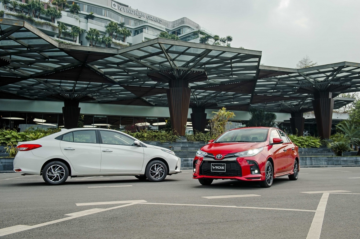 Toyota Vios lần đầu vượt qua Hyundai Accent ở phân khúc sedan hạng B