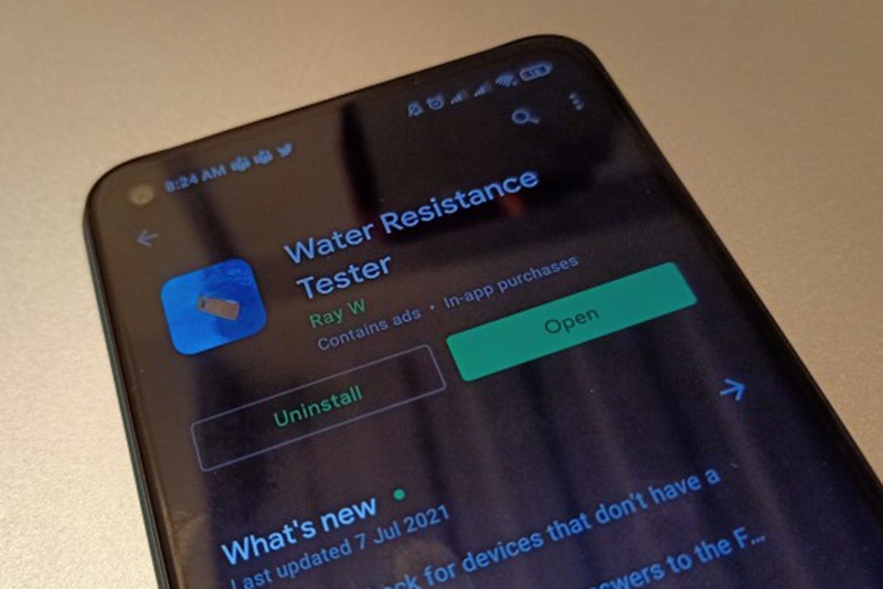 Ứng dụng giúp đo khả năng chịu nước của smartphone