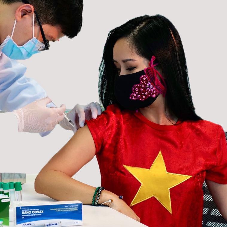Diva Hồng Nhung tình nguyện tiêm thử vaccine Việt Nano Covax