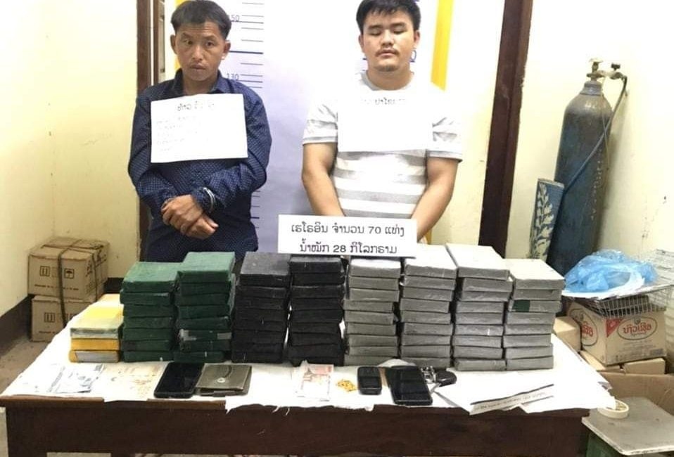 Lào bắt vụ vận chuyển 70 bánh heroin ra biên giới Lào – Việt