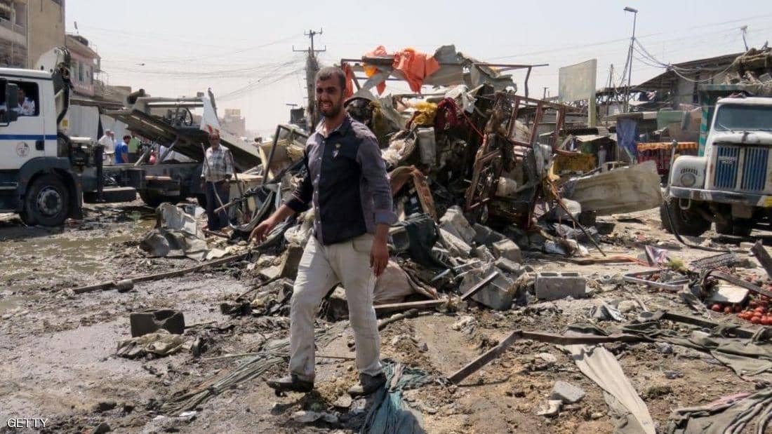 Nổ lớn tại một khu chợ đông đúc ở Baghdad (Iraq) khiến 15 người bị thương