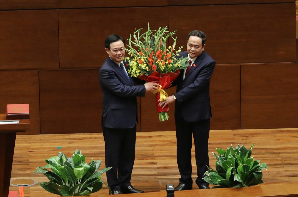 Chủ tịch Quốc hội Vương Đình Huệ nhận được sự tín nhiệm cao của đại biểu
