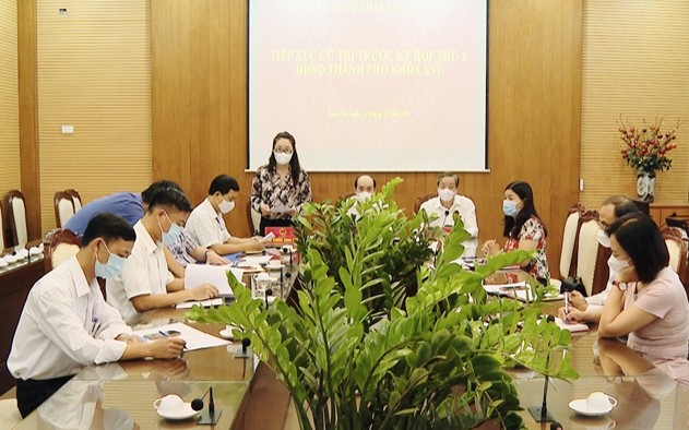 Hoãn tiếp xúc cử tri trước kỳ họp thứ hai HĐND thành phố Hà Nội