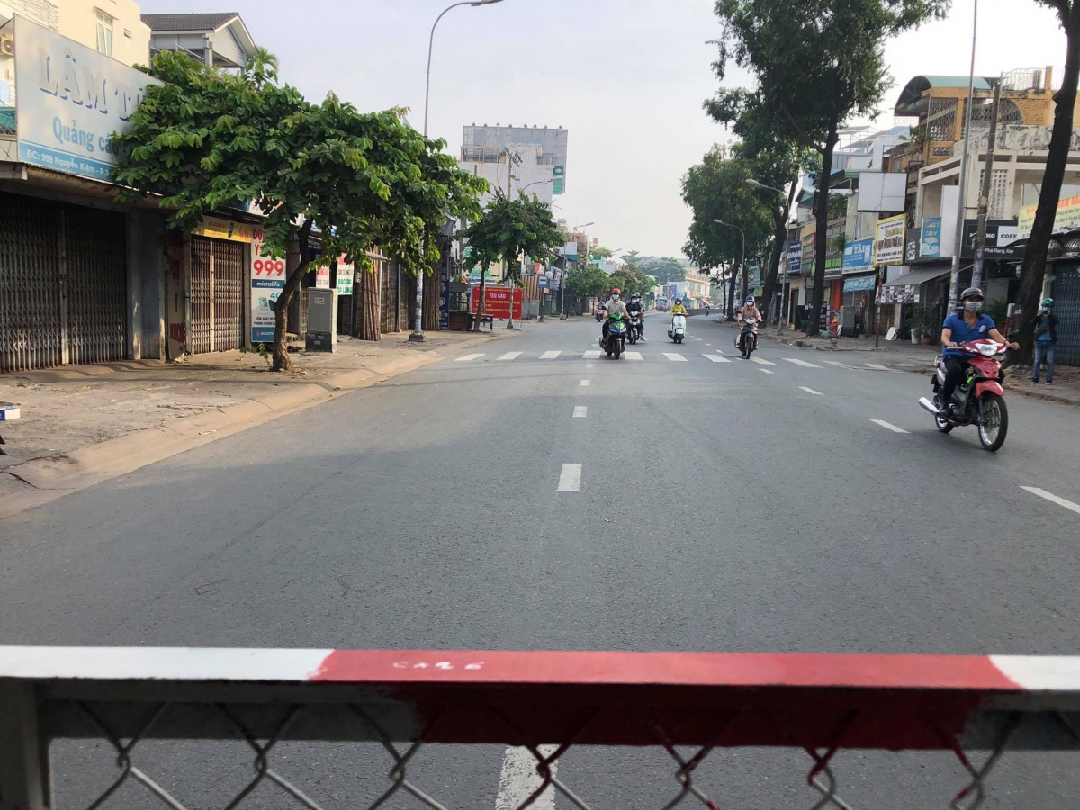 Không còn cảnh tắc nghẽn ở chốt kiểm soát Nguyễn Kiệm, quận Gò Vấp