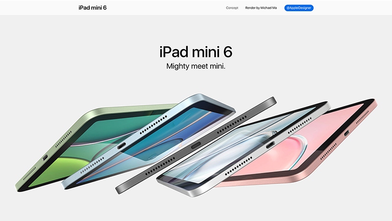 iPad mini 6 lộ diện thông số kỹ thuật và màu sắc