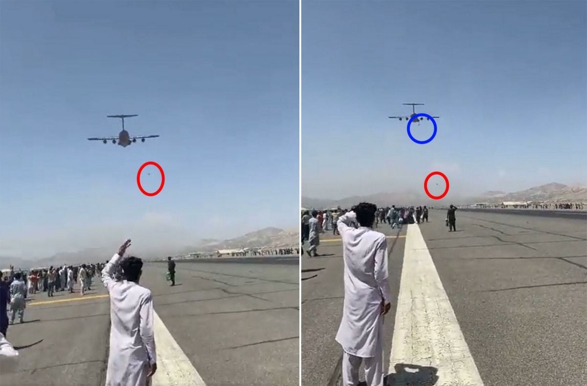 Bám càng máy bay Mỹ, 3 người Afghanistan rơi xuống đất tử vong
