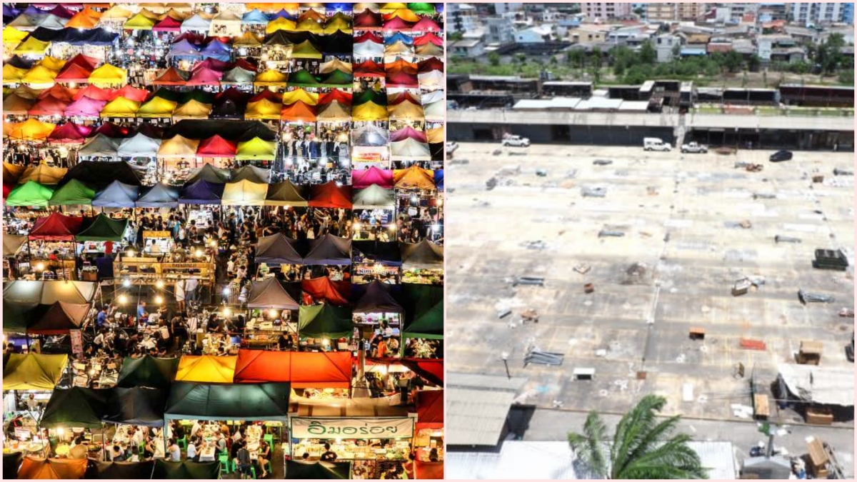 Hình ảnh hoang tàn của chợ đêm Ratchada nổi tiếng Thái Lan