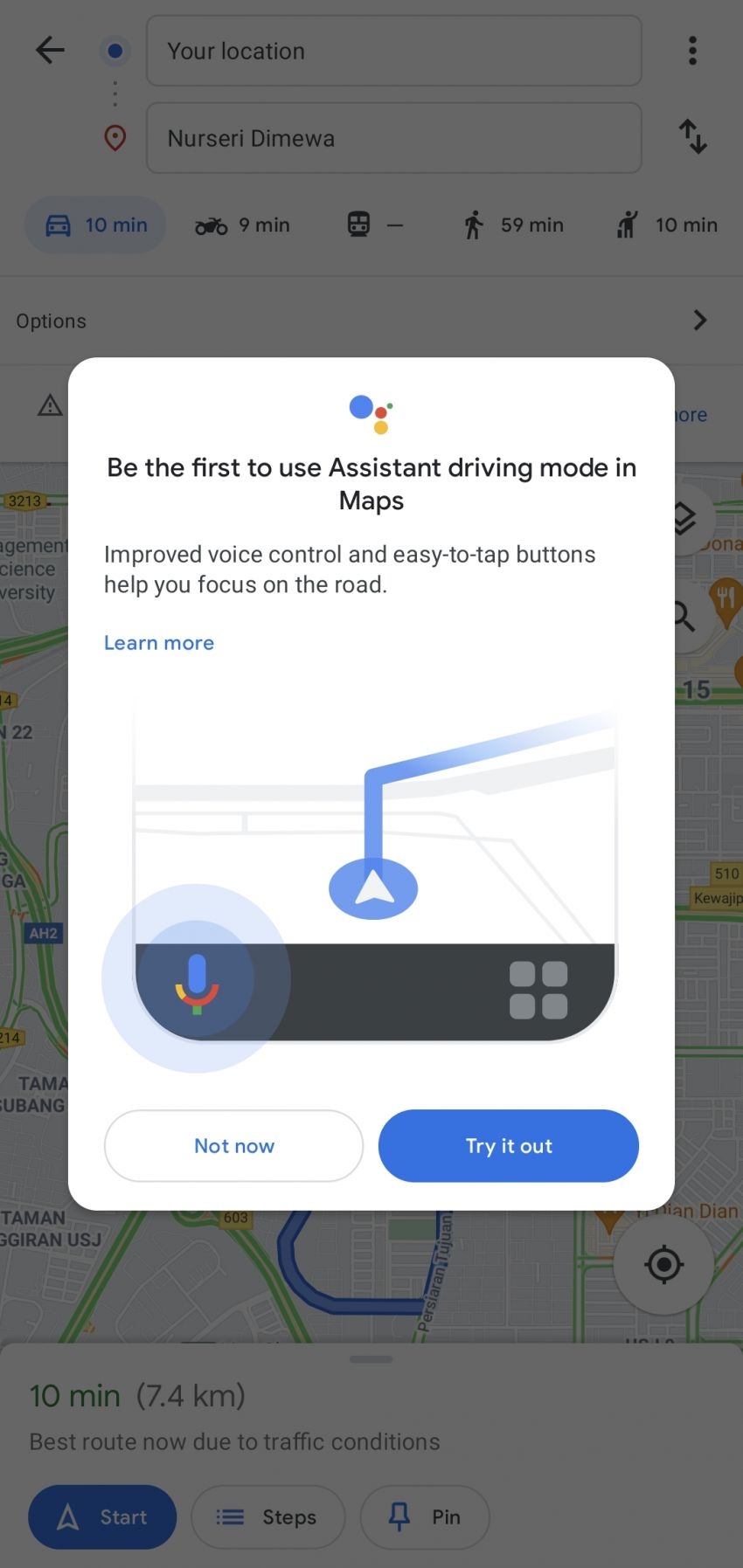 Google Assistant Driving Mode thay thế cho Android Auto trên hệ điều hành mới