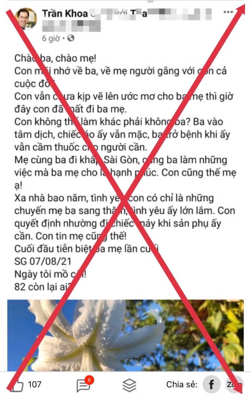 TP.HCM đang xác minh hành vi đưa tin giả vụ "bác sĩ Khoa" để trục lợi 