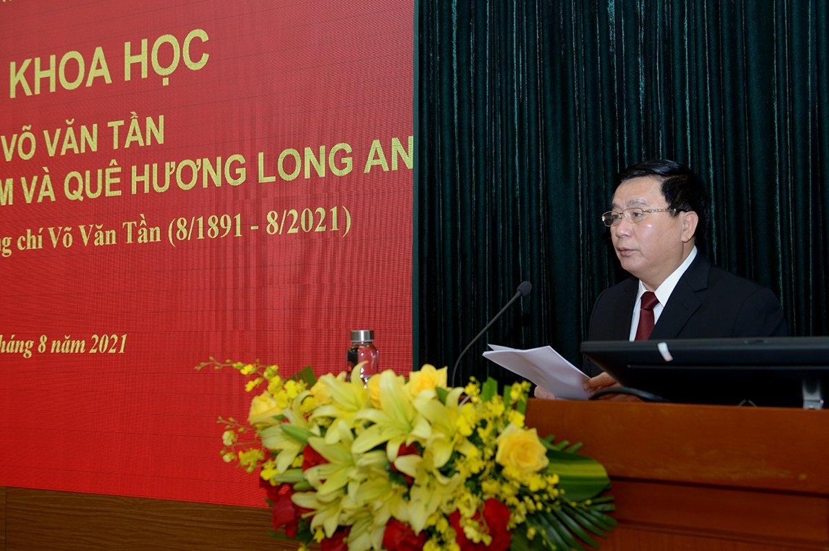 Hội thảo trực tuyến kỷ niệm 130 năm ngày sinh đồng chí Võ Văn Tần