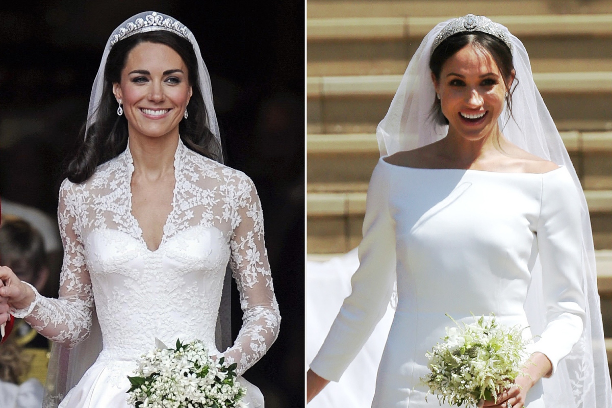 Váy cưới của Meghan Markle và Công nương Kate được tìm kiếm nhiều nhất năm 2021