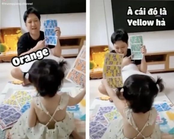 Video: Con gái Nhã Phương - Trường Giang trổ tài "bắn" tiếng Anh