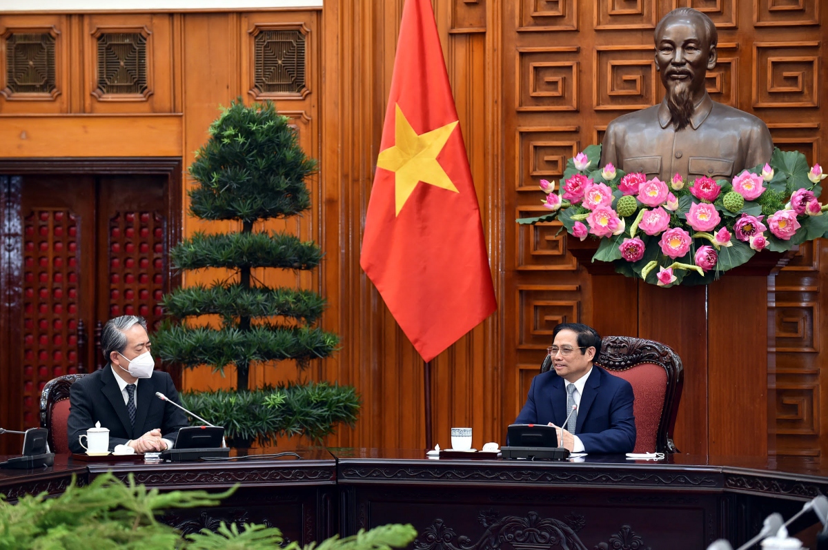 Thủ tướng Chính phủ Phạm Minh Chính tiếp Đại sứ Trung Quốc tại Việt Nam