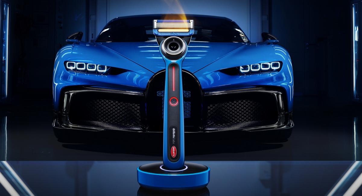 Hãng siêu xe Bugatti hợp tác cùng Gillette để làm dao cạo râu