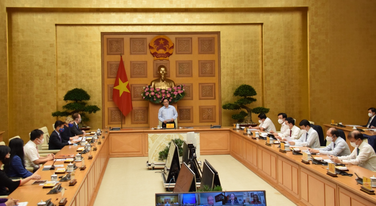 Thủ tướng Chính phủ Phạm Minh Chính tiếp Đại biện lâm thời Đại sứ quán Hoa Kỳ