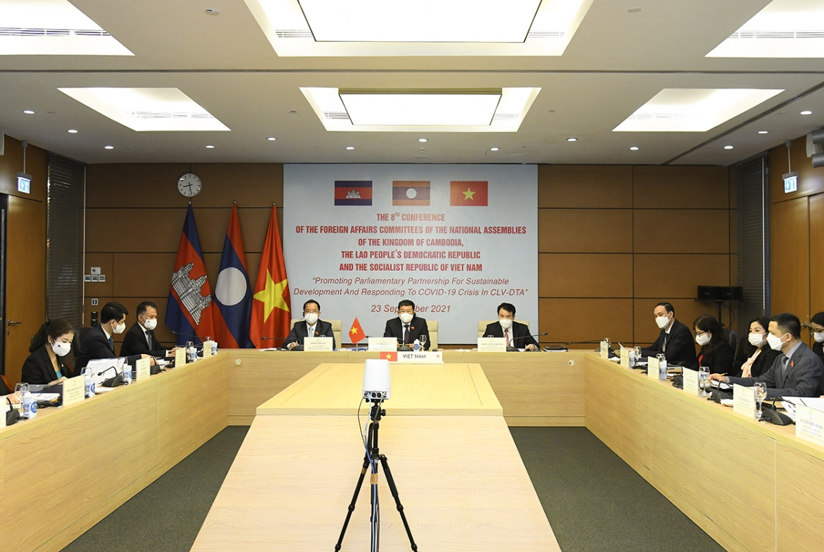 Hội nghị lần thứ 8 Ủy ban Đối ngoại Quốc hội 3 nước Campuchia - Lào - Việt Nam