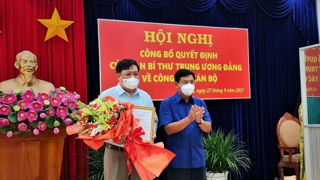 Ông Phạm Thành Ngại giữ chức Phó Bí thư Tỉnh ủy Cà Mau