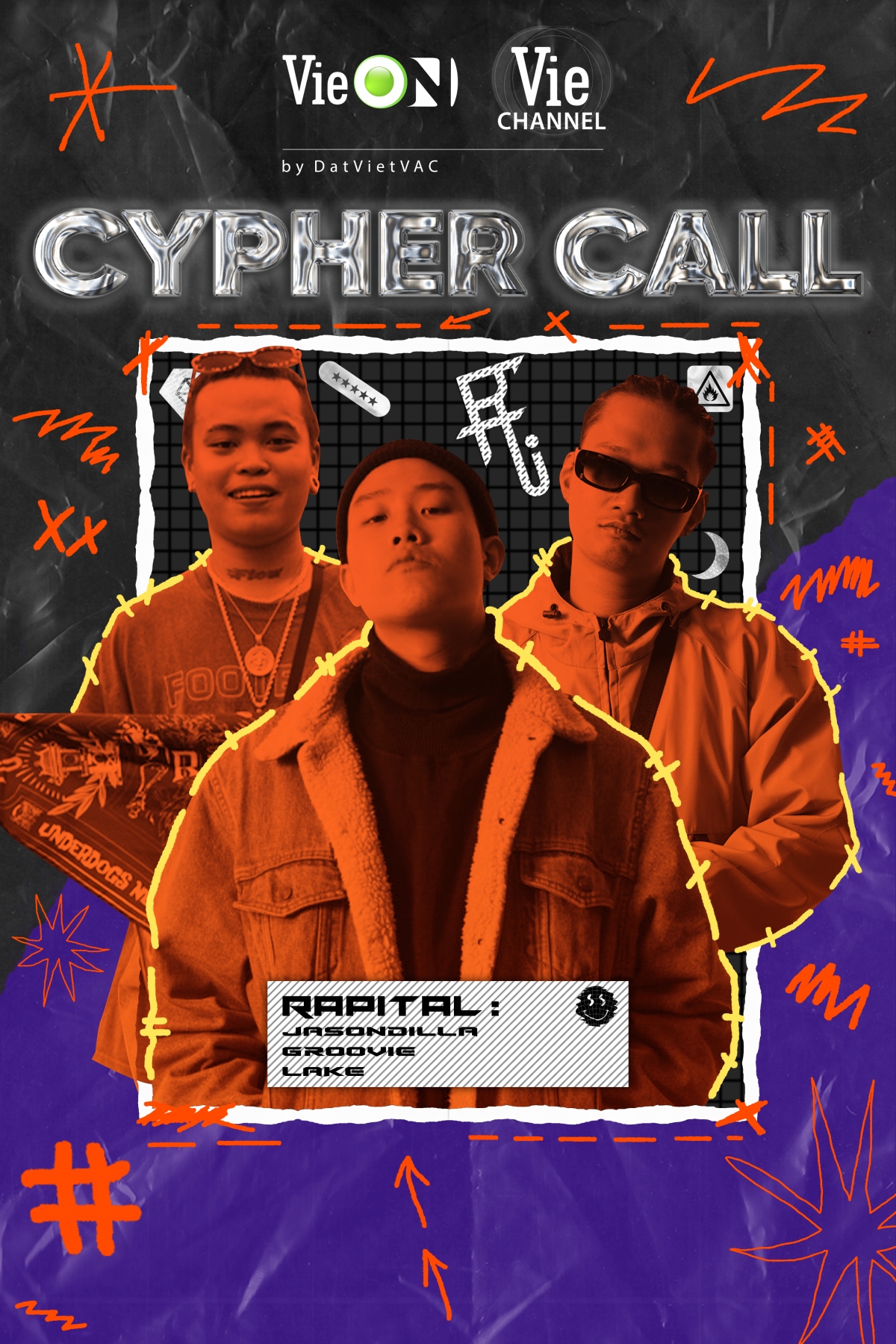 Nhóm rap đình đám Rapital xuất hiện tại "Cypher call"