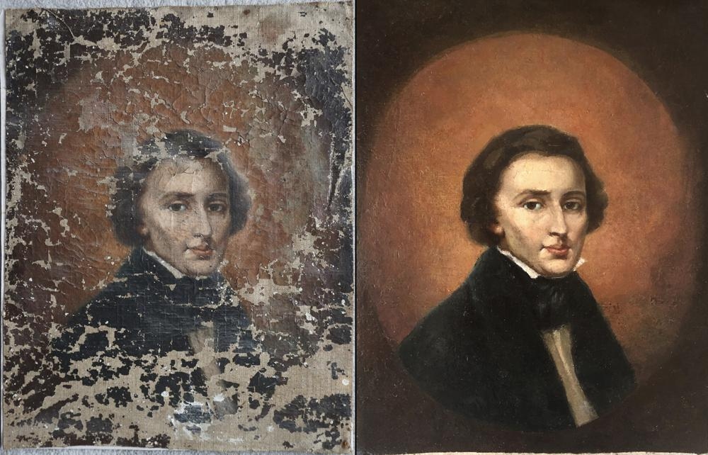 Bức chân dung hiếm có của Frederic Chopin được tìm thấy ở chợ trời