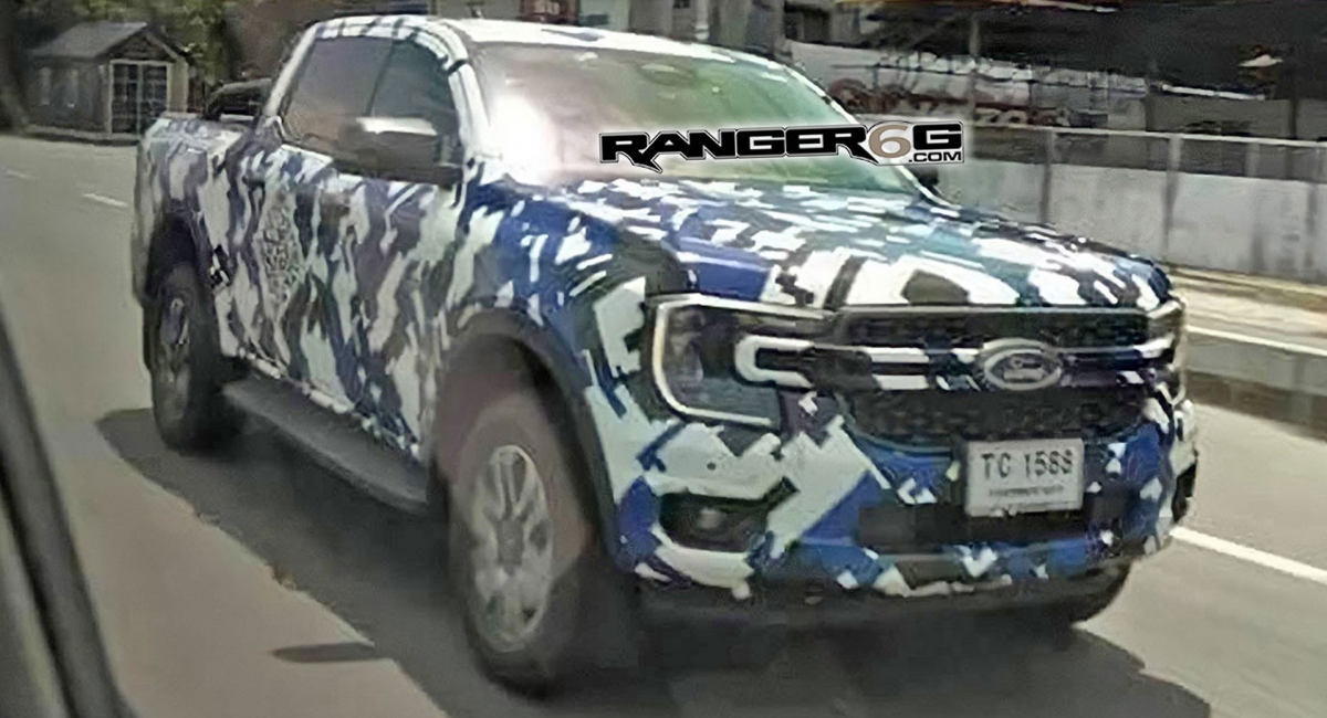 Ford Ranger 2023 lộ ảnh chạy thử