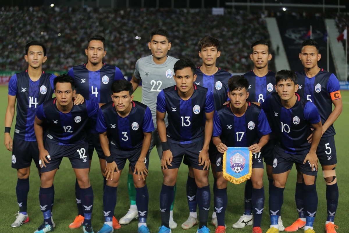 6 cầu thủ Campuchia mắc Covid-19 khi tham dự vòng loại Asian Cup 2023