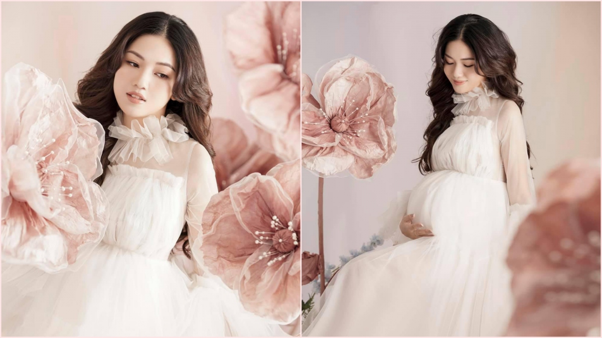 Chuyện showbiz: Á hậu Thanh Tú diện váy khoe bụng bầu ở những tháng cuối thai kỳ