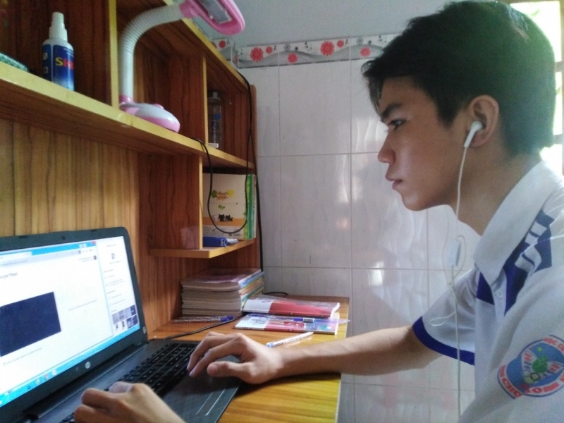 Gần 98% học sinh ở Tiền Giang tham gia học trực tuyến ổn định