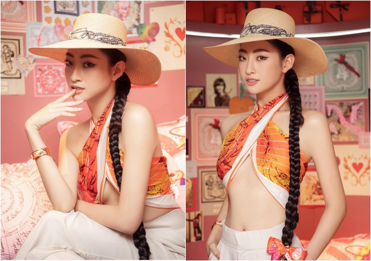 Chuyện showbiz: Hoa hậu Lương Thuỳ Linh khoe vòng eo quyến rũ, nóng bỏng