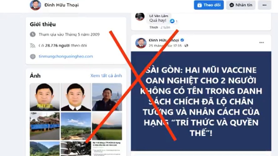Một linh mục ở Quảng Nam xuyên tạc công tác phòng chống dịch trên mạng xã hội