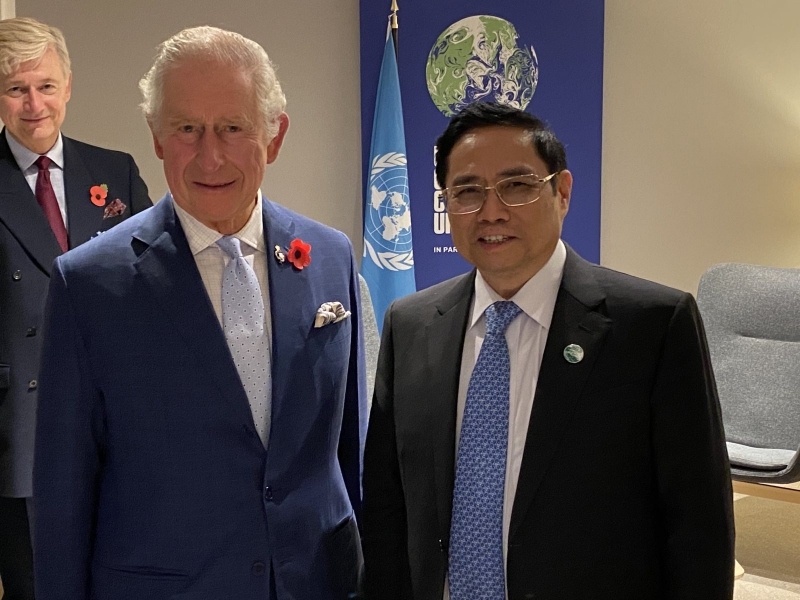 Thủ tướng gặp Thái tử Anh, Thủ tướng Nhật Bản, Ấn Độ bên lề Hội nghị COP26