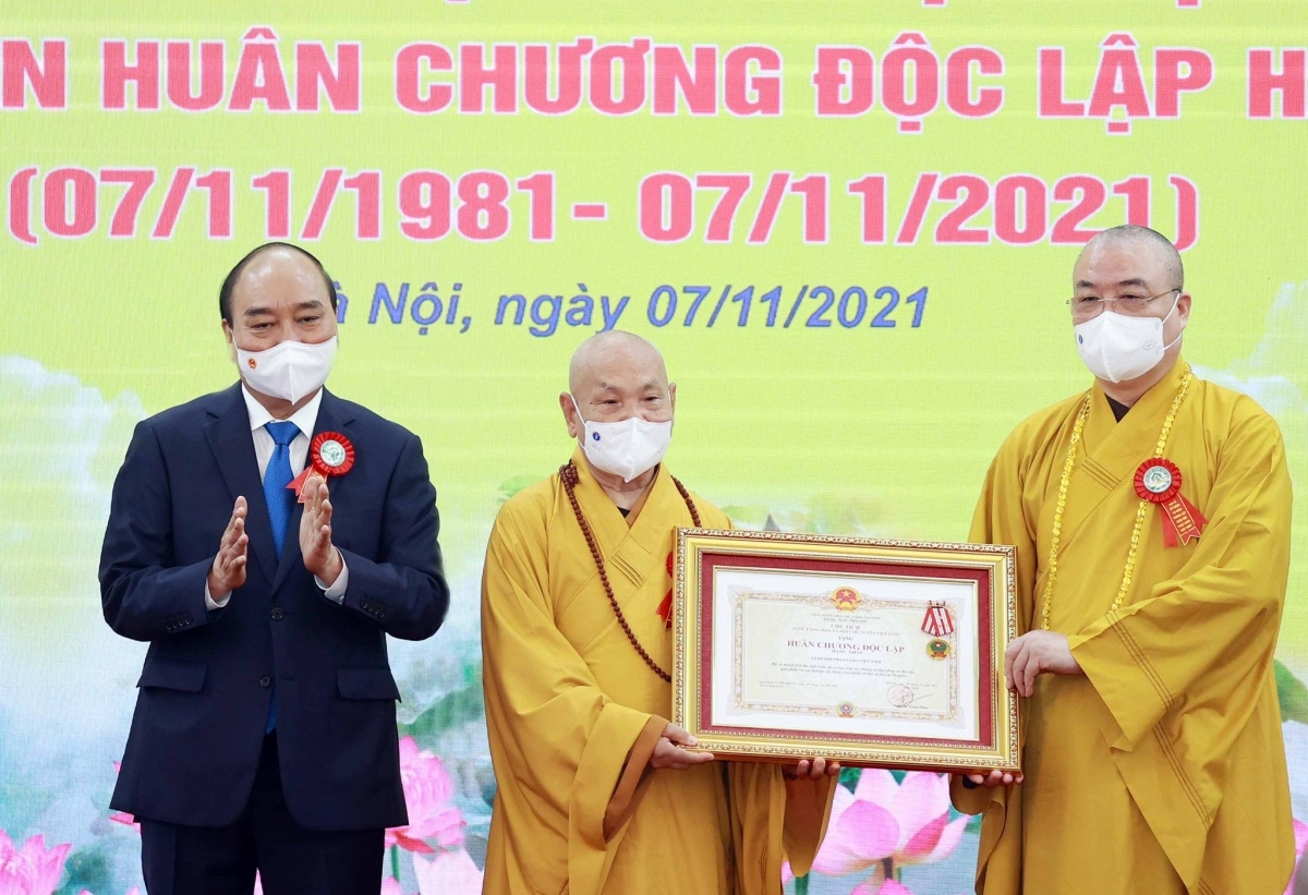 Giáo hội Phật giáo VN kỷ niệm 40 năm thành lập, đón nhận Huân chương Độc lập hạng Nhất