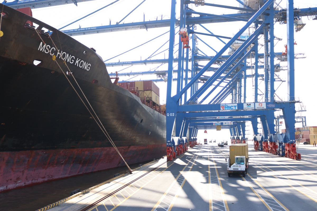 Cảng Container Quốc tế Tân Cảng Hải Phòng đón tuyến dịch vụ kết nối trực tiếp tới Hoa Kỳ
