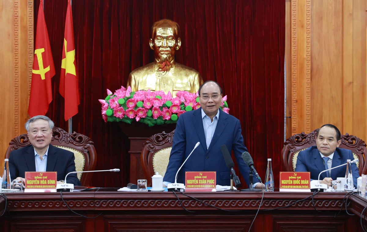 Chủ tịch nước Nguyễn Xuân Phúc làm việc tại tỉnh Lạng Sơn