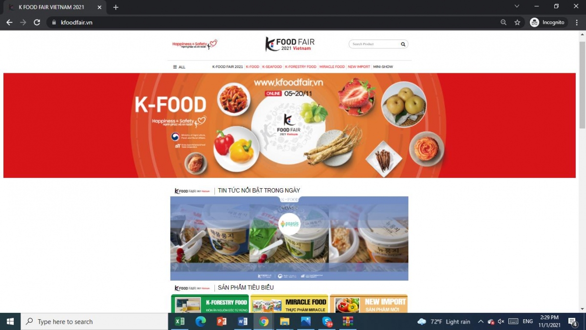 Trải nghiệm các sản phẩm nông nghiệp của Hàn Quốc tại Hội chợ K-food