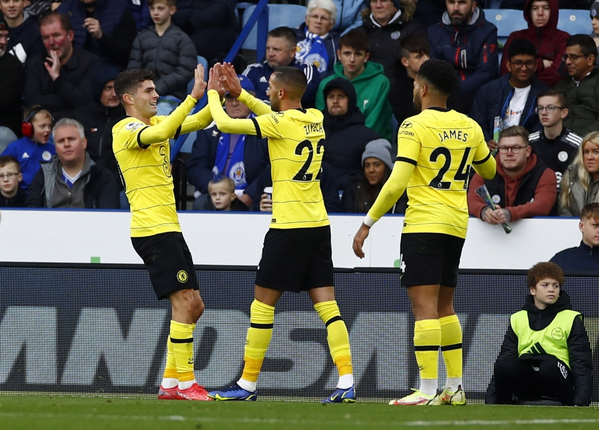 Thắng đậm Leicester, Chelsea củng cố ngôi đầu Ngoại hạng Anh
