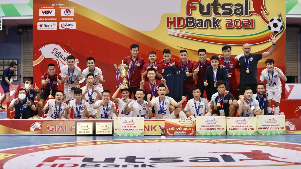 Giải Futsal HDBank VĐQG 2021: Thái Sơn Nam bảo vệ thành công ngôi vô địch