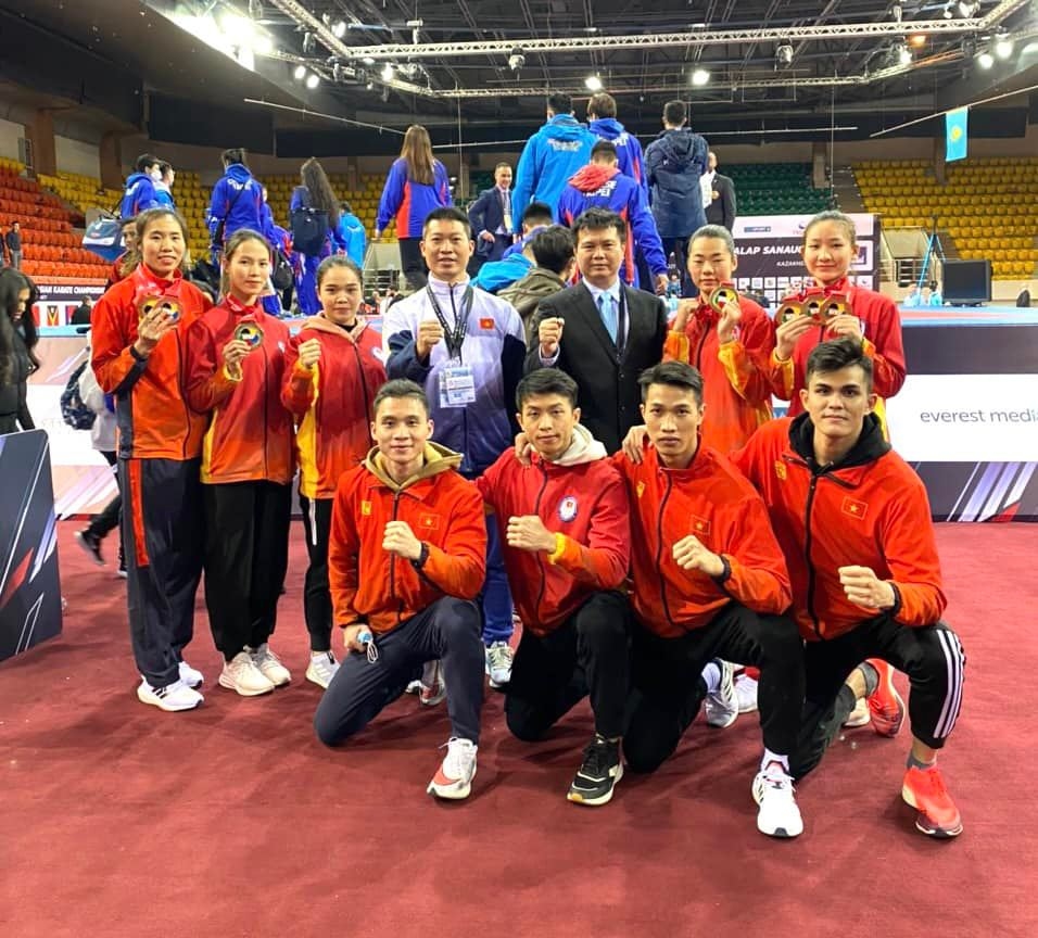Đội tuyển Karatedo Việt Nam giành 3 HCV tại Giải vô địch Karatedo châu Á 2021