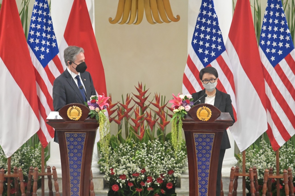 Mỹ tăng cường hợp tác với Indonesia, cam kết bảo đảm tự do hàng hải ở Biển Đông